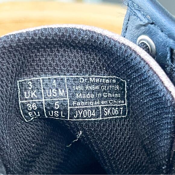 Dr Martens 1460 Pascal Rainbow Glitter Lace-Up Boots Women’s Size US 5 - Picture 8 of 8